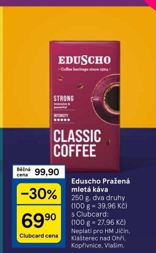 Mleté kávy Eduscho