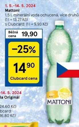 Ochucená voda Mattoni