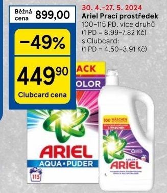 Prací prostředky Ariel