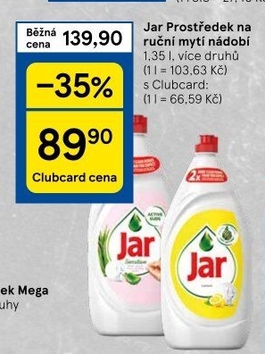 Prostředek na nádobí Jar
