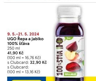 Šťáva 100% Ugo