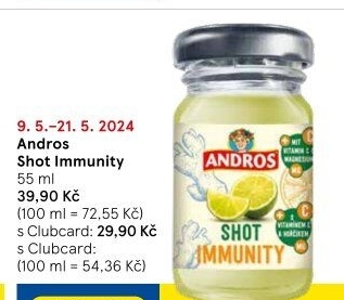 Šťáva Shot Andros