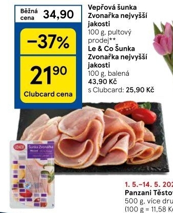 Šunka vepřová Zvonařka nejvyšší jakosti