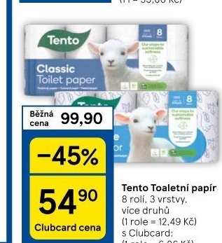 Toaletní papír 3vrstvý Tento