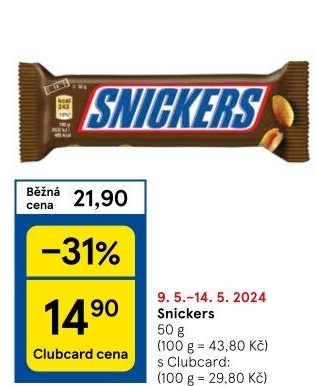 Tyčinka Snickers