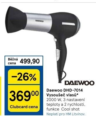 Vysoušeč vlasů Daewoo DHD - 7014