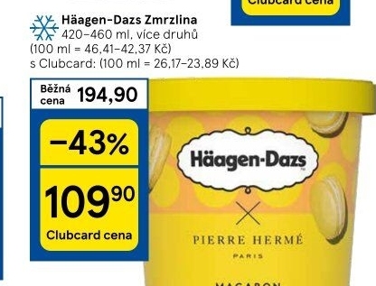 Zmrzlina v kelímku Häagen-Dazs
