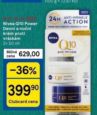 Balení krém denní a noční proti vráskám Q10 Power Nivea