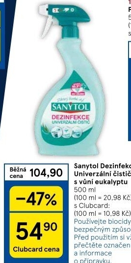 Dezinfekční univerzální čistič ve spreji Sanytol
