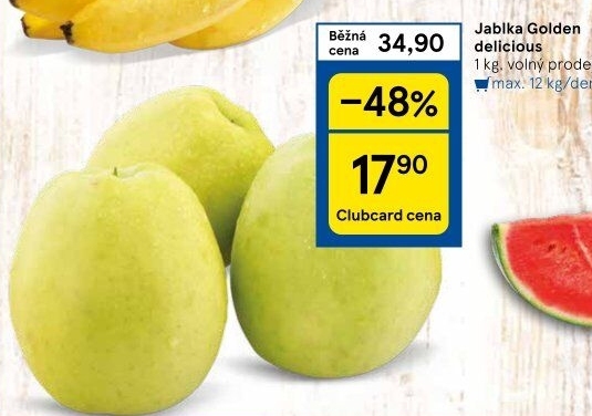 Jablka Golden Delicious