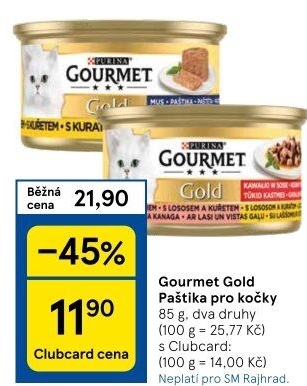 Paštika pro kočky Gold Gourmet Purina