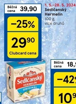 Sýr Hermelín Sedlčanský