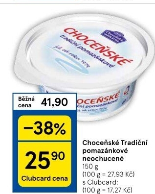 Tradiční pomazánkové Choceňské