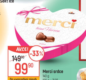 Bonboniéra srdce Merci