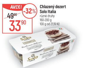 Dezert Tiramisu Solo Italia