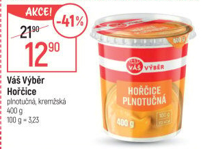 Hořčice plnotučná Váš Výběr