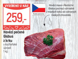 Hovězí pečeně z krku Globus