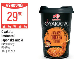 Instantní jídlo s omáčkou Nudle Oyakata Ajinomoto