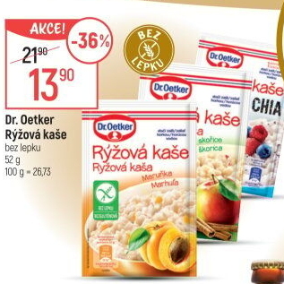 Kaše rýžová bez lepku Dr. Oetker