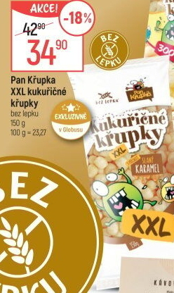 Křupky kukuřičné ochucené bez lepku Rej