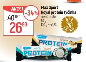 Proteinová tyčinka Royal Protein Maxsport