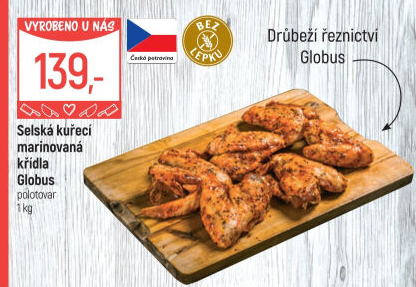 Selská kuřecí marinovaná křídla