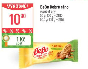 Sušenky BeBe Dobré ráno Opavia