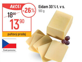 Sýr Eidam 30%