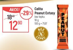 Tyčinka Peanut extasy Celita