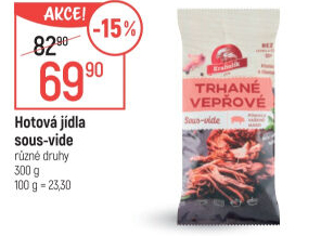 Vepřové trhané maso sous vide Krahulík