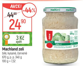 Zelí bílé sterilované Machland
