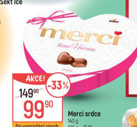 Bonboniéra srdce Merci