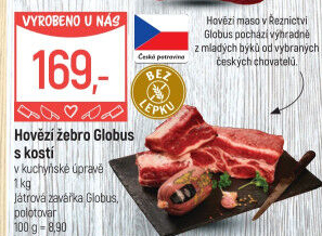 Hovězí žebra s kostí Globus