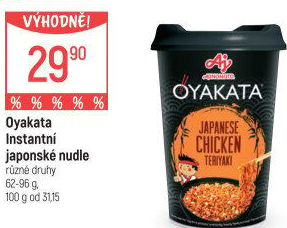 Instantní jídlo s omáčkou Nudle Oyakata Ajinomoto
