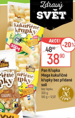 Kukuřičné křupky bez lepku Rej