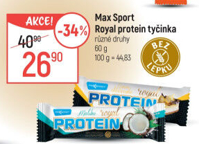 Proteinová tyčinka Royal Protein Maxsport
