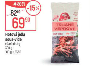 Vepřové trhané maso sous vide Krahulík