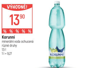Voda ochucená Korunní
