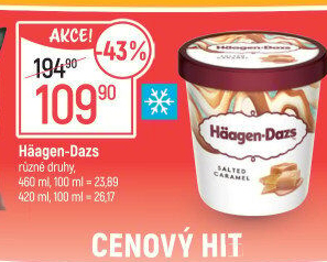 Zmrzlina v kelímku Häagen-Dazs
