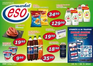 akční leták ESO MARKET 15.5.2024-26.5.2024