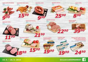 akční leták ESO MARKET 15.5.2024-26.5.2024