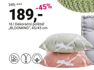 DEKORAČNÍ POLŠTÁŘ „BLOOMING“
