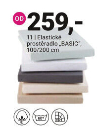 ELASTICKÉ PROSTĚRADLO „BASIC“