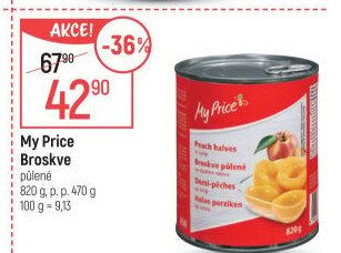 Kompot broskve My Price