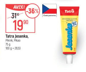 Mléko kondenzované Jesenka Tatra