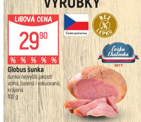 Šunka nejvyšší jakosti Globus