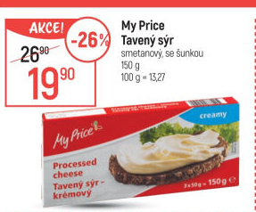 Sýr tavený My Price