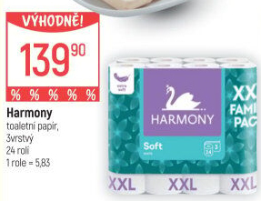 Toaletní papír 3vrstvý Harmony