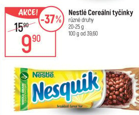 Tyčinka cereální Nesquik Nestlé
