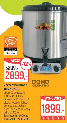 Zavařovací hrnec Domo DO42325PC